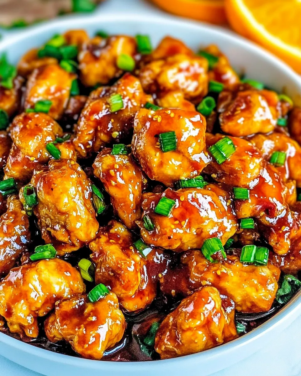 Classic Healthier Orange Chicken image
