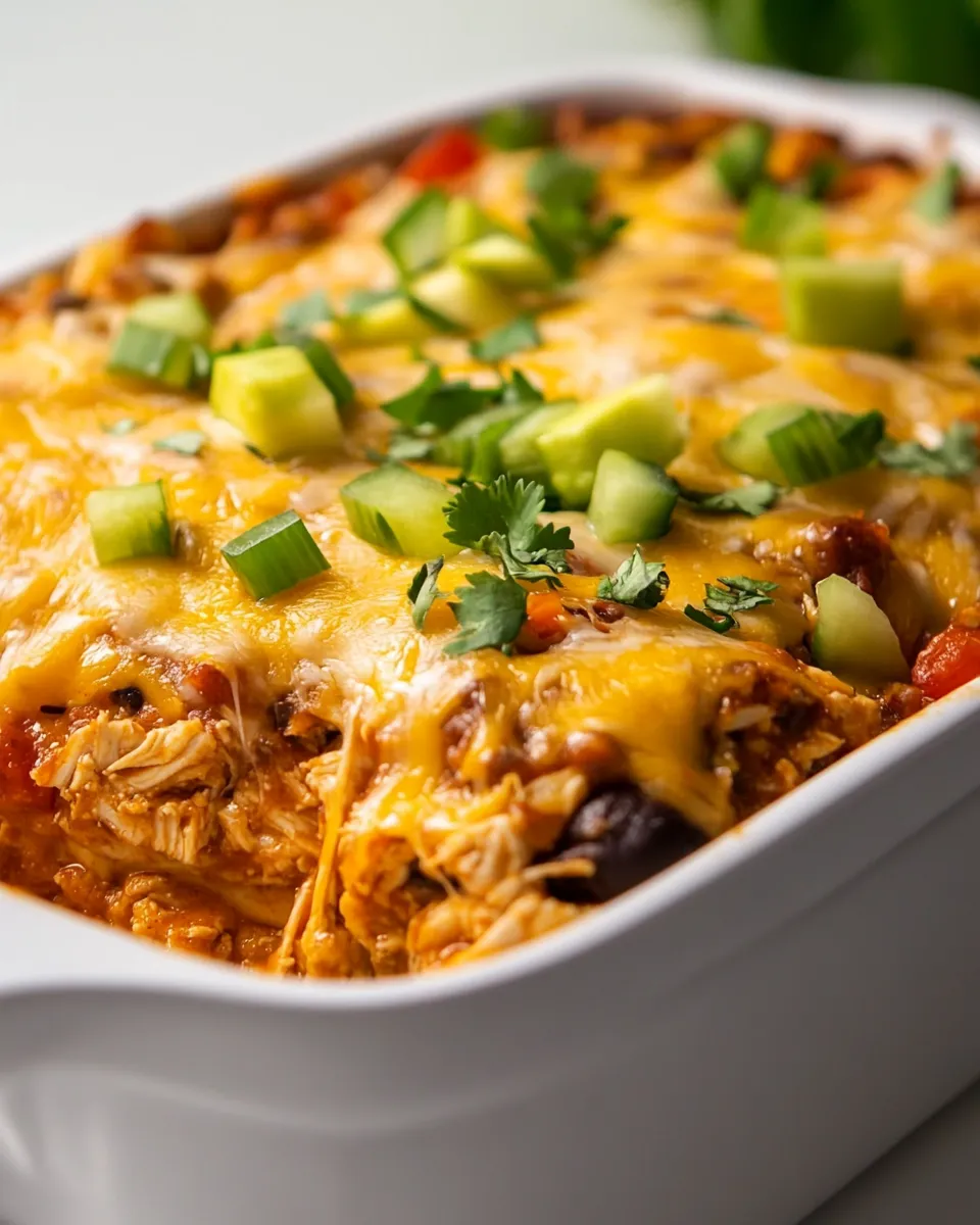 Best Healthy Chicken Taco Casserole recipe photo
