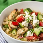 Homemade Instant Pot Greek Chicken Bowls photo