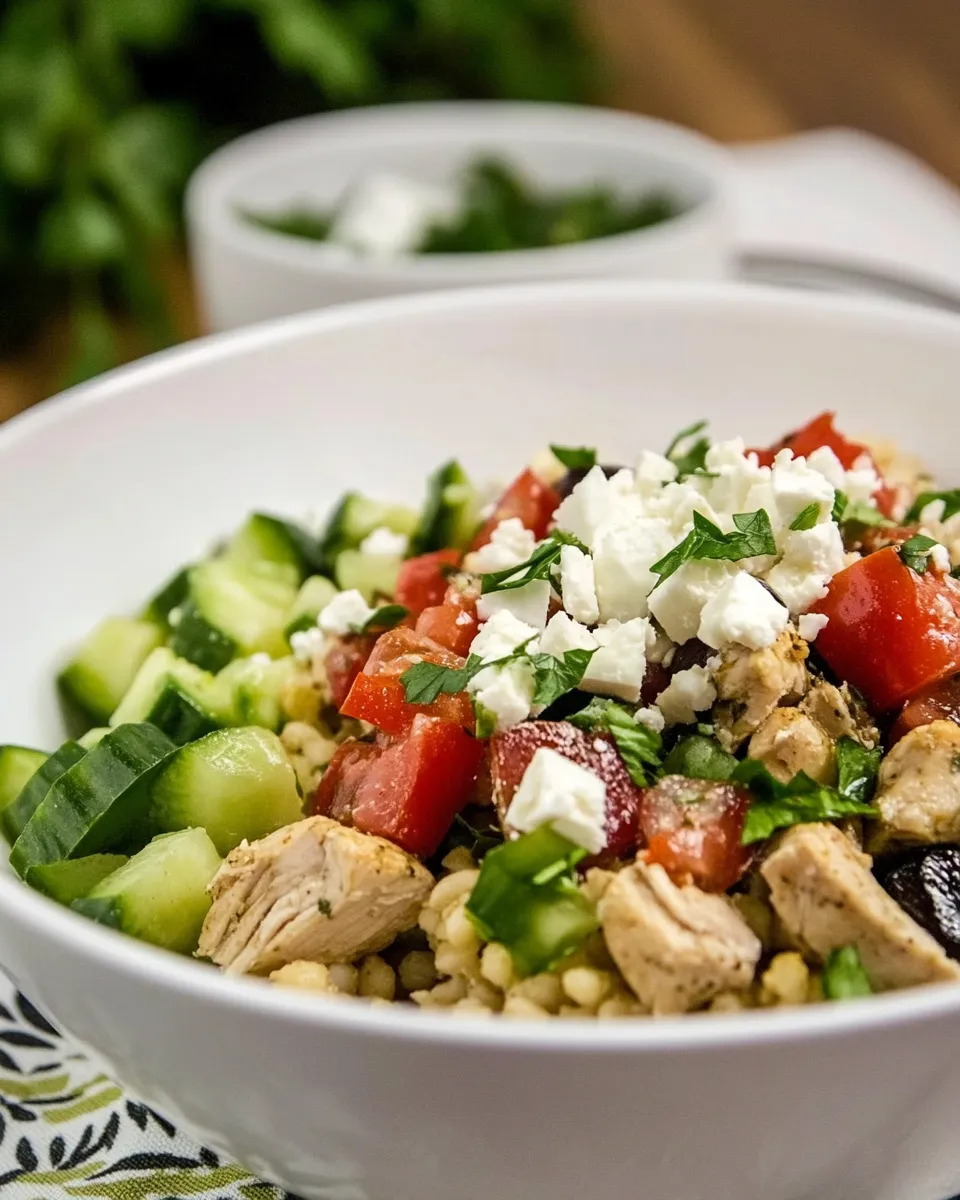 Easy Instant Pot Greek Chicken Bowls recipe photo