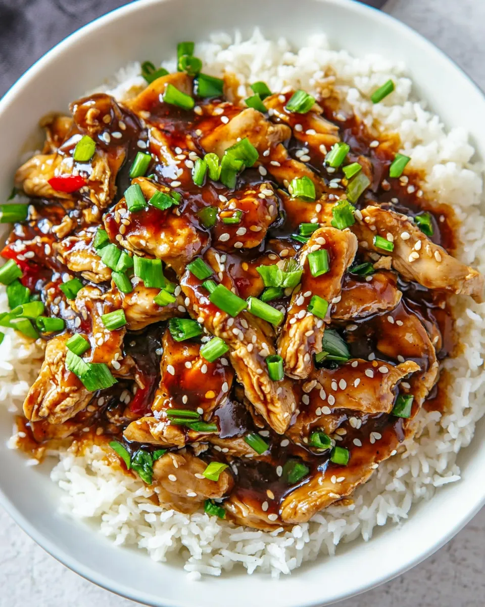 Quick Instant Pot Teriyaki Chicken food shot