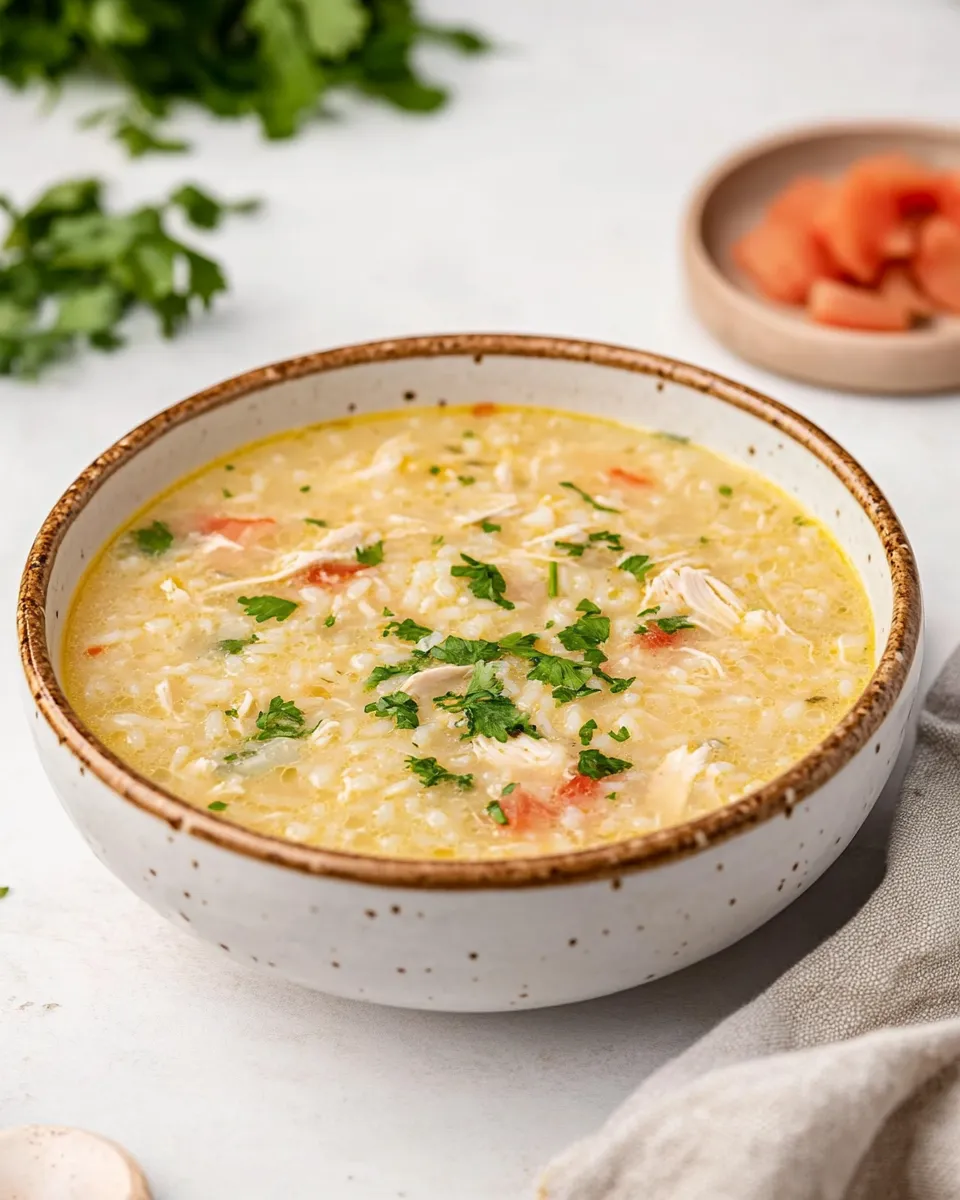 Classic Mexican Chicken And Rice Soup image