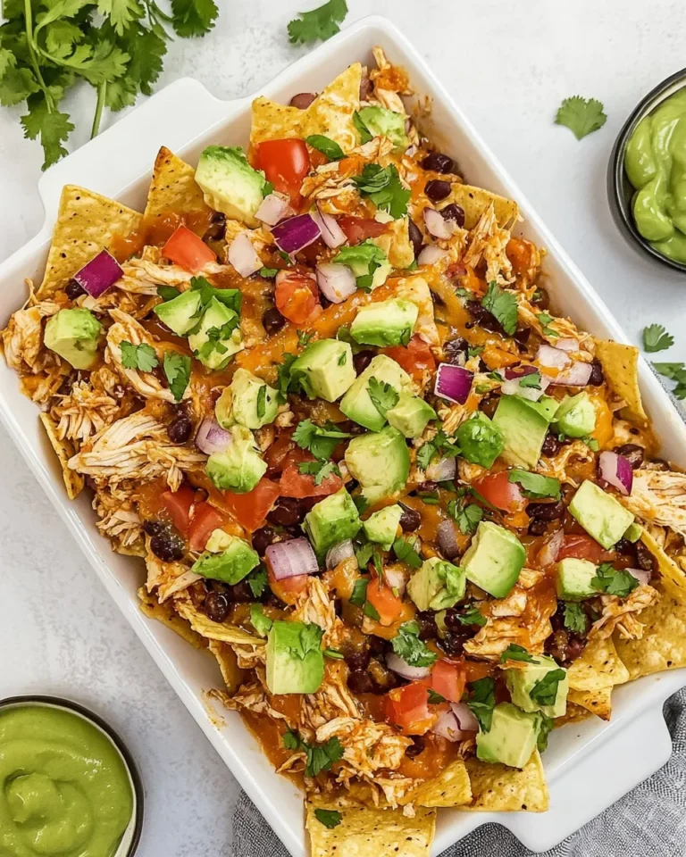 Homemade Mexican Chicken Nachos photo