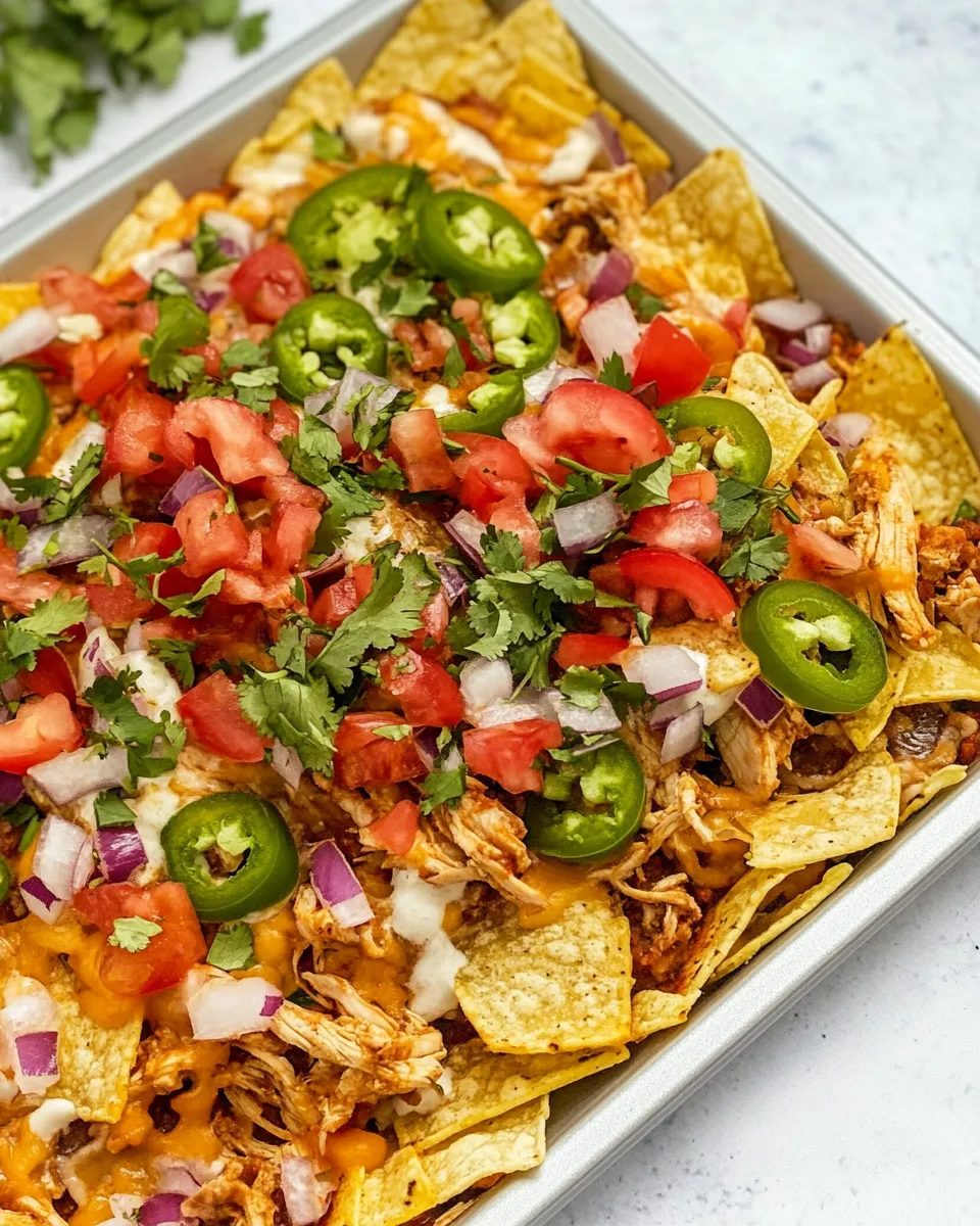 Classic Mexican Chicken Nachos image