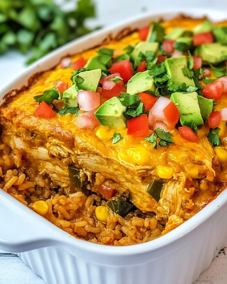 Easy Mexican Chicken & Rice Cobbler recipe photo