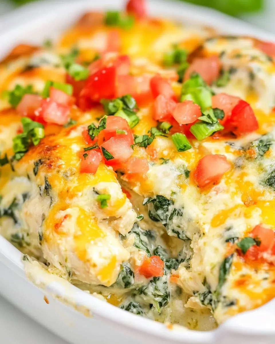 Homemade Mexican Spinach Chicken Bake photo
