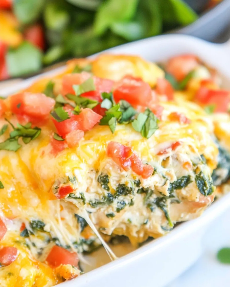 Classic Mexican Spinach Chicken Bake image