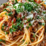 Delicious Million-Dollar Spaghetti and Meat Sauce recipe photo