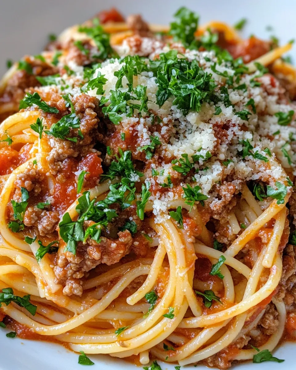 Delicious Million-Dollar Spaghetti and Meat Sauce recipe photo