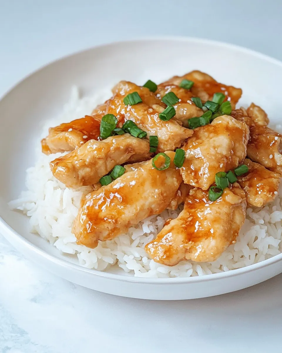 Delicious Mongolian Chicken shot