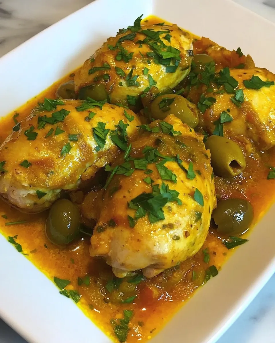 Homemade Moroccan Lemon Chicken with Olives photo
