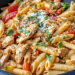 Homemade One-Dish Chicken Fajita Pasta recipe photo