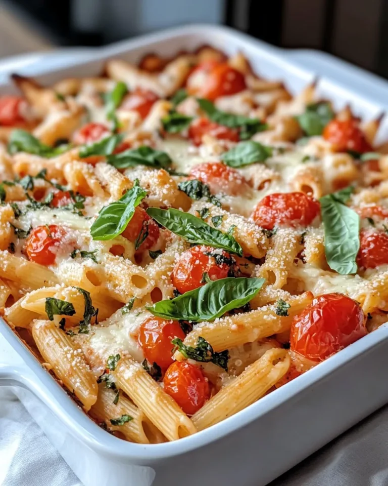 Homemade Roasted Tomato Basil Penne Bake recipe photo