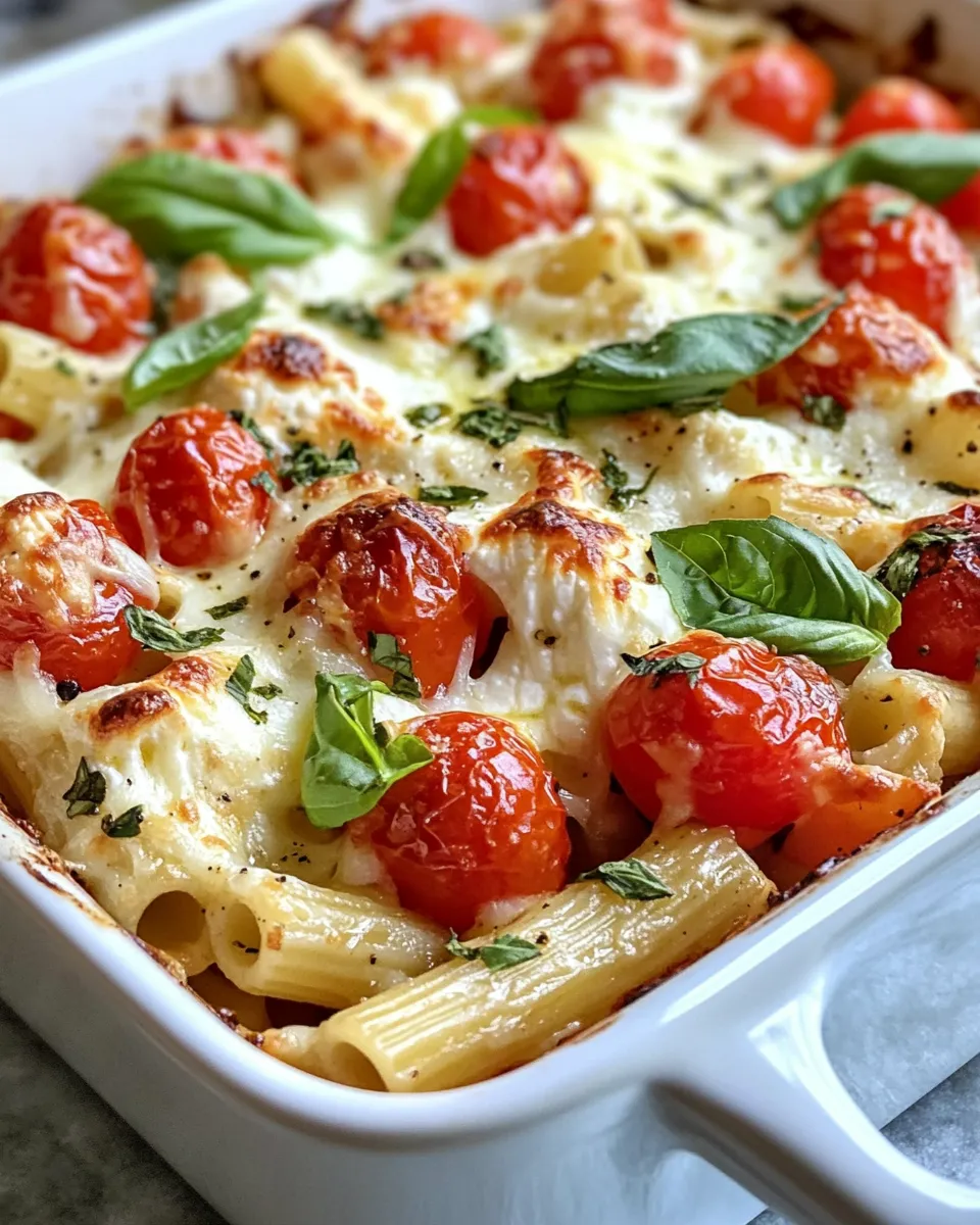 Homemade Roasted Tomato Burrata Pasta Bake picture