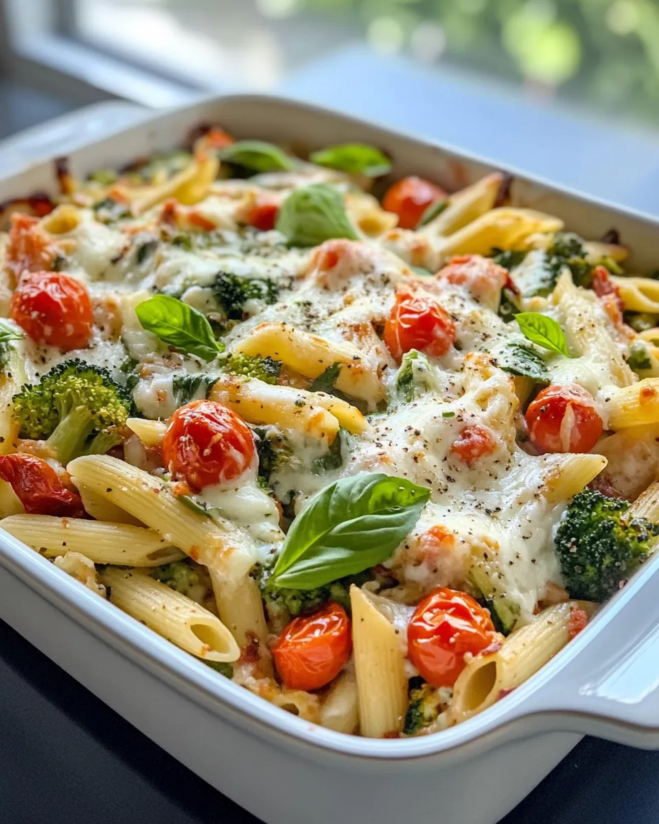 Delicious Roasted Veggie Primavera Pasta Bake recipe photo