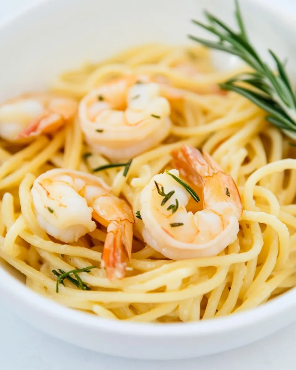 Homemade Rosemary Shrimp Pasta photo