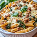 Homemade Sausage Broccoli Rabe Pasta Bake recipe photo