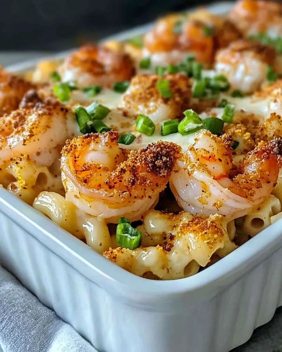 Classic Shrimp Cajun Macaroni Bake dish photo