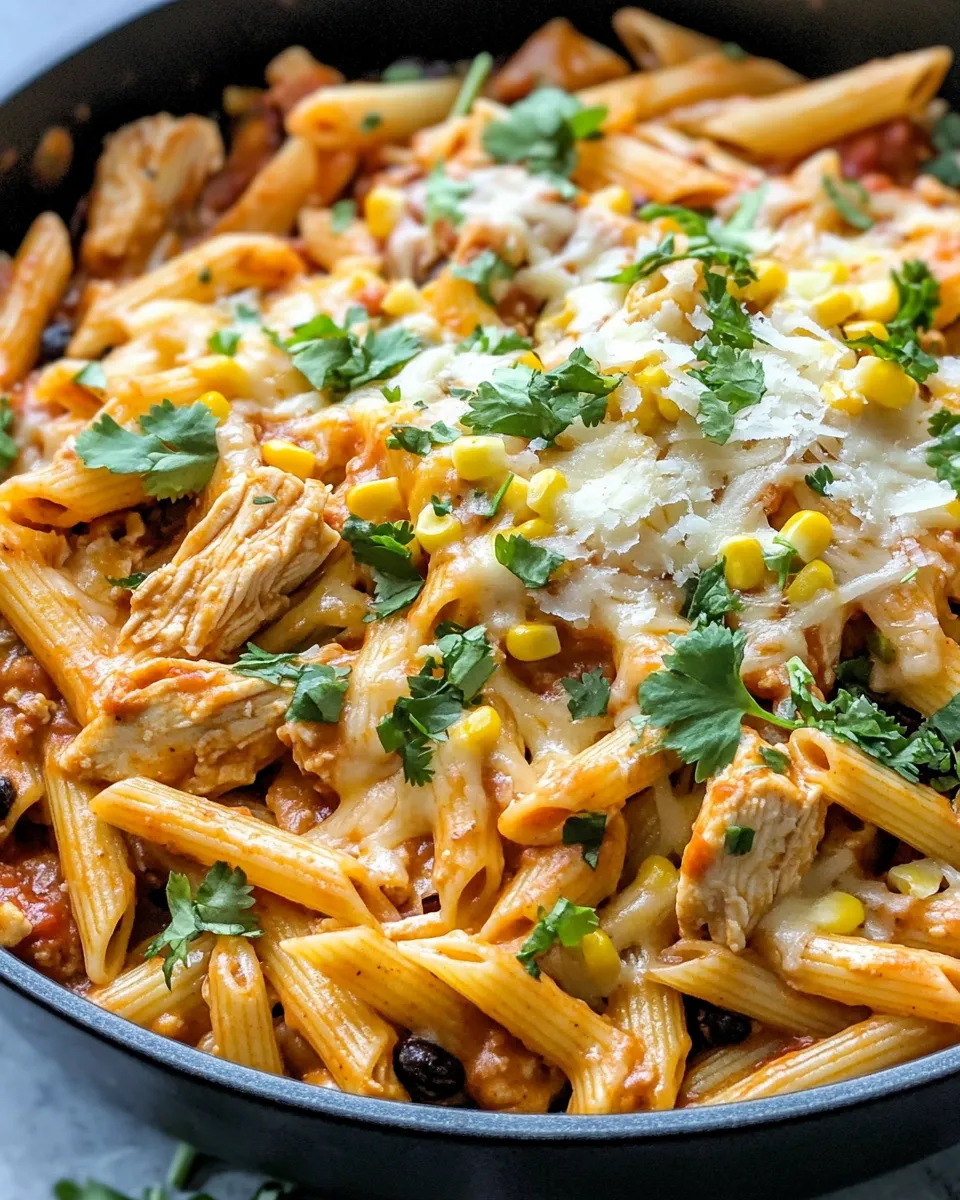 Homemade Southwestern Chicken Enchilada Pasta photo