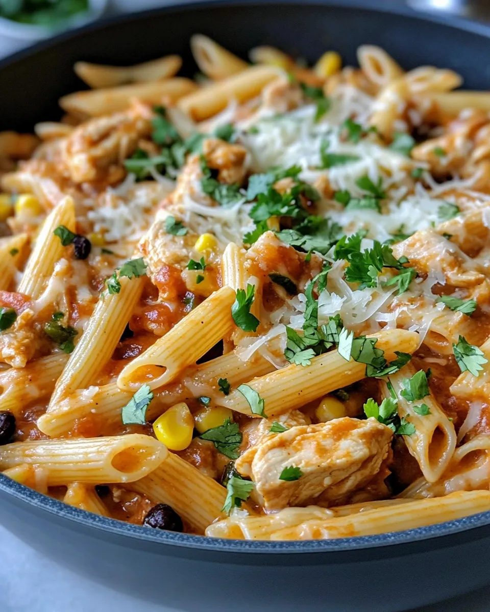 Classic Southwestern Chicken Enchilada Pasta image