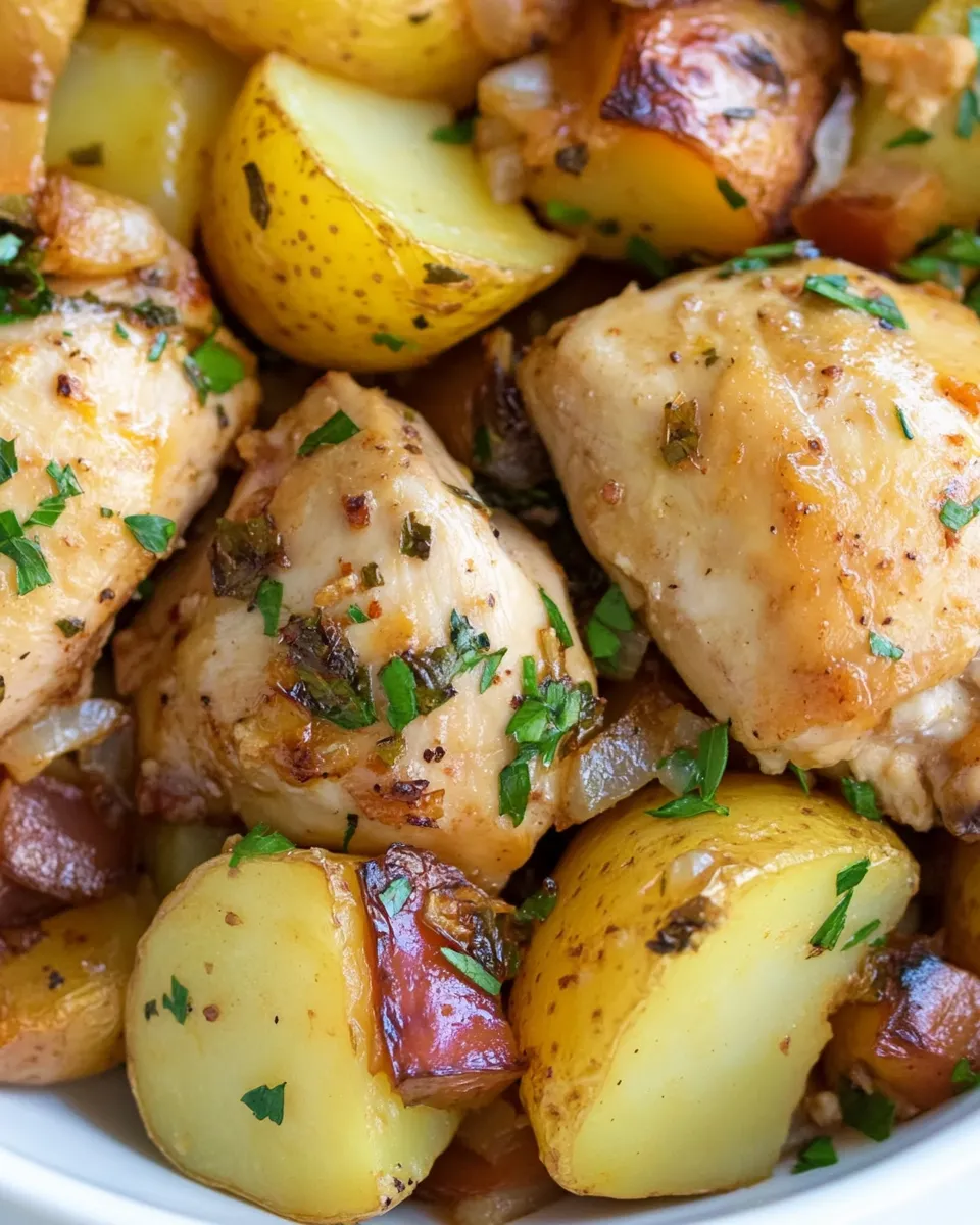 Easy Spanish Chicken and Potatoes recipe photo