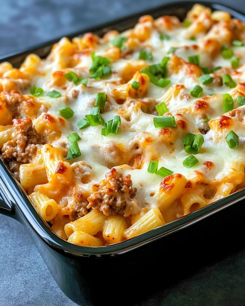 Easy Spicy Buffalo Macaroni Casserole recipe image