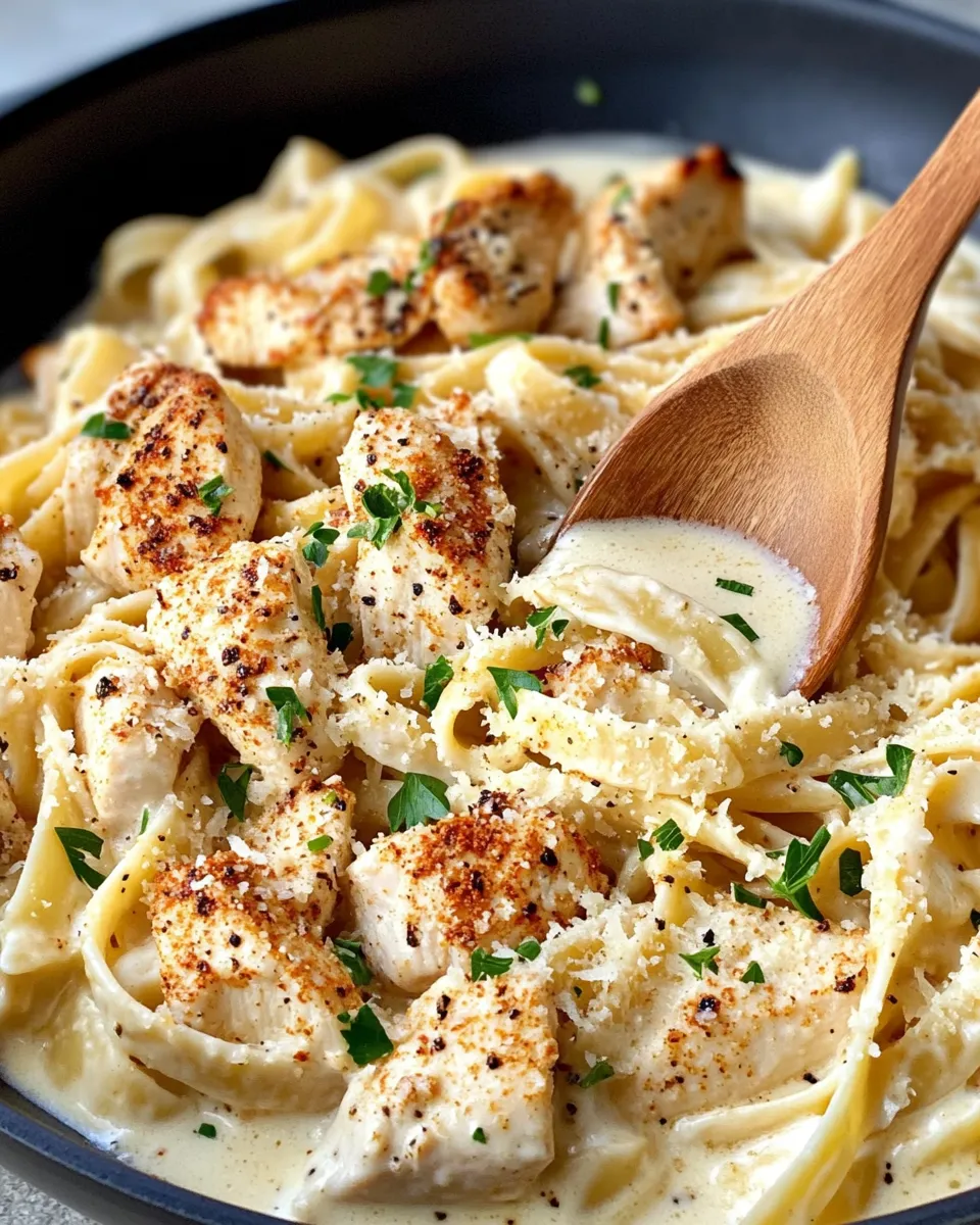 Easy Spicy Cajun Chicken Alfredo Pasta recipe photo