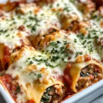 Homemade Spinach Mushroom Lasagna Roll Bake photo
