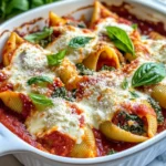 Homemade Spinach Ricotta Stuffed Shells Bake recipe photo