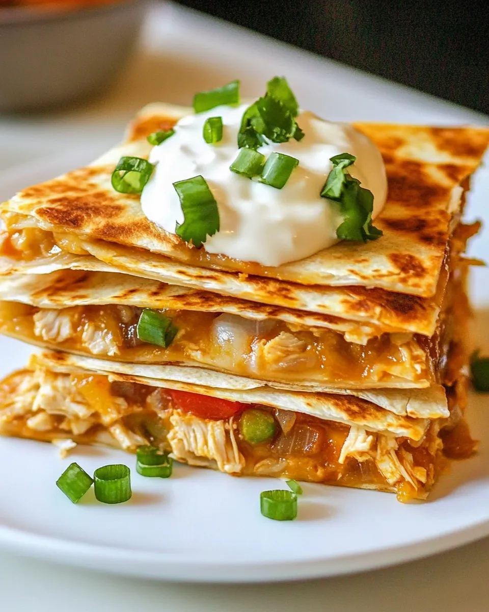 Delicious The Perfect Chicken Quesadilla shot