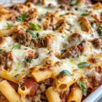 Homemade Turkey Sausage Baked Ziti recipe photo