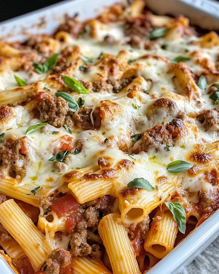 Homemade Turkey Sausage Baked Ziti recipe photo