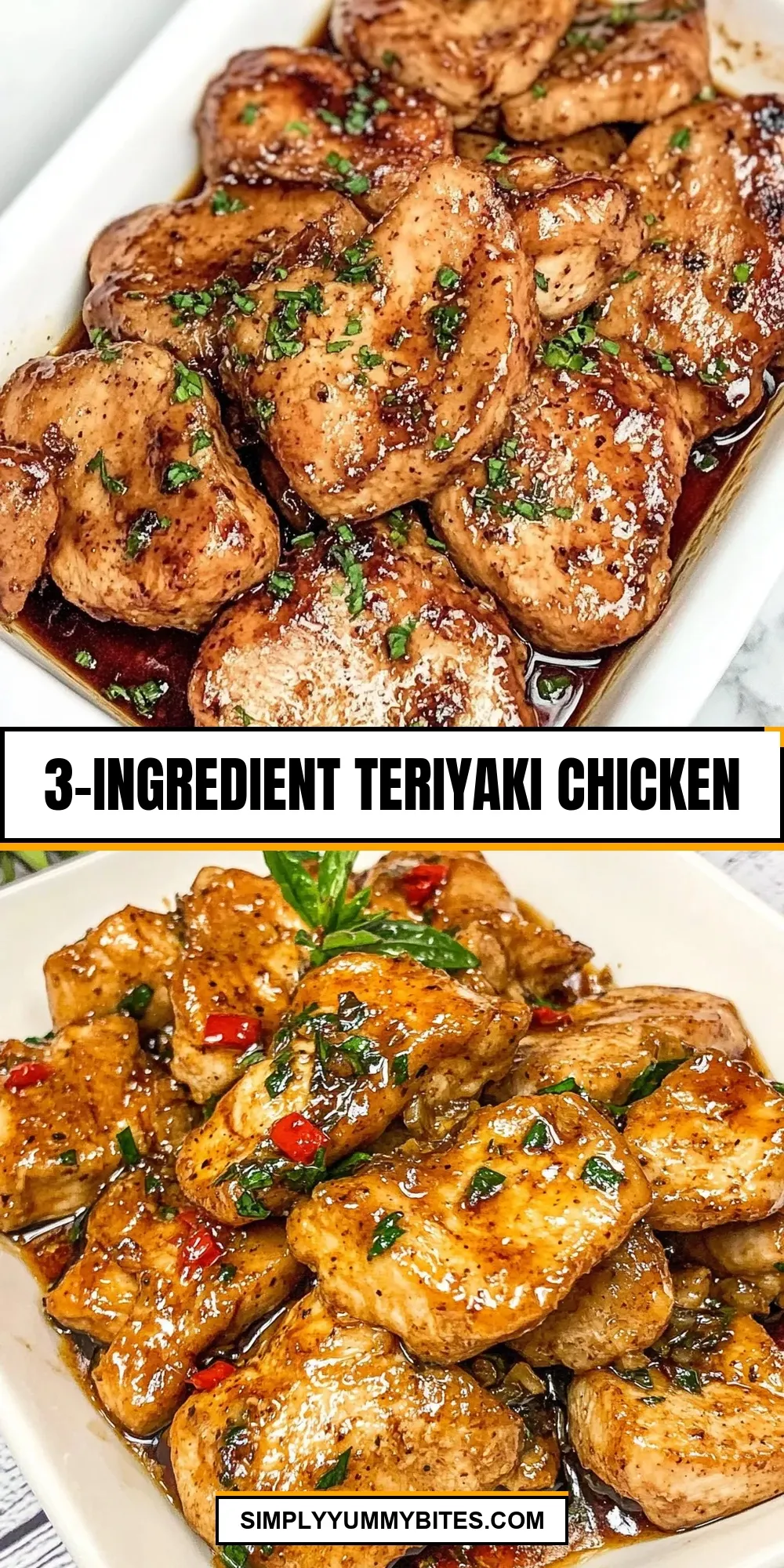 3-Ingredient Teriyaki Chicken Recipe