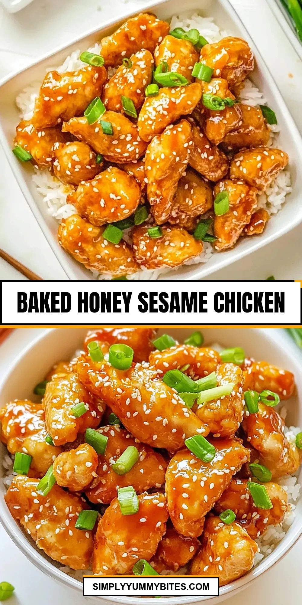 The Best Baked Honey Sesame Chicken Ever