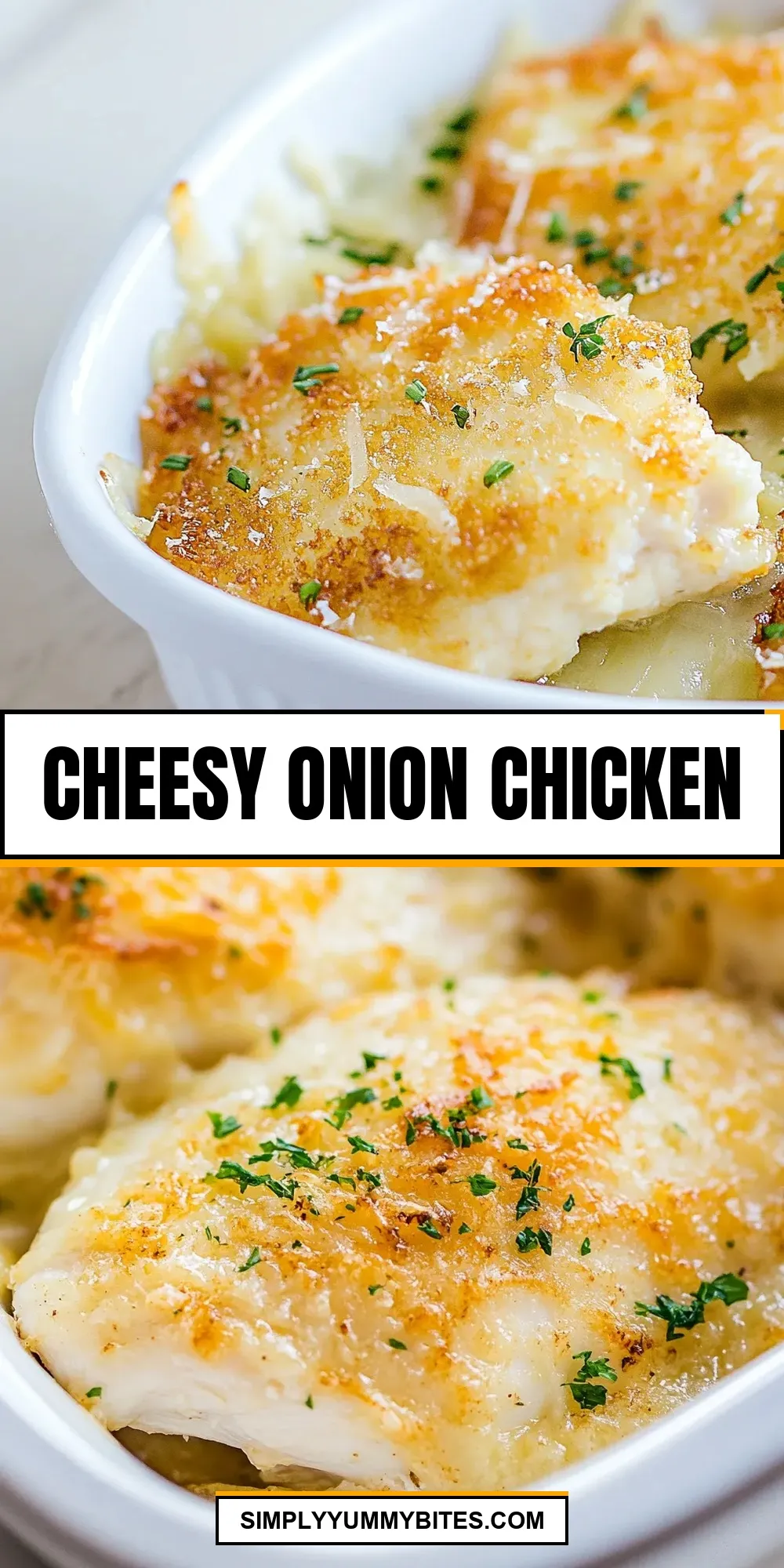 Cheesy Onion Chicken Recipe