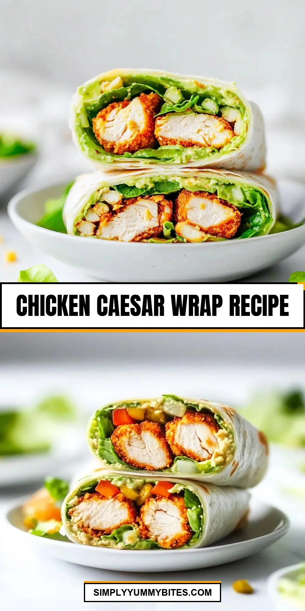 The Best Chicken Caesar Wrap Ever