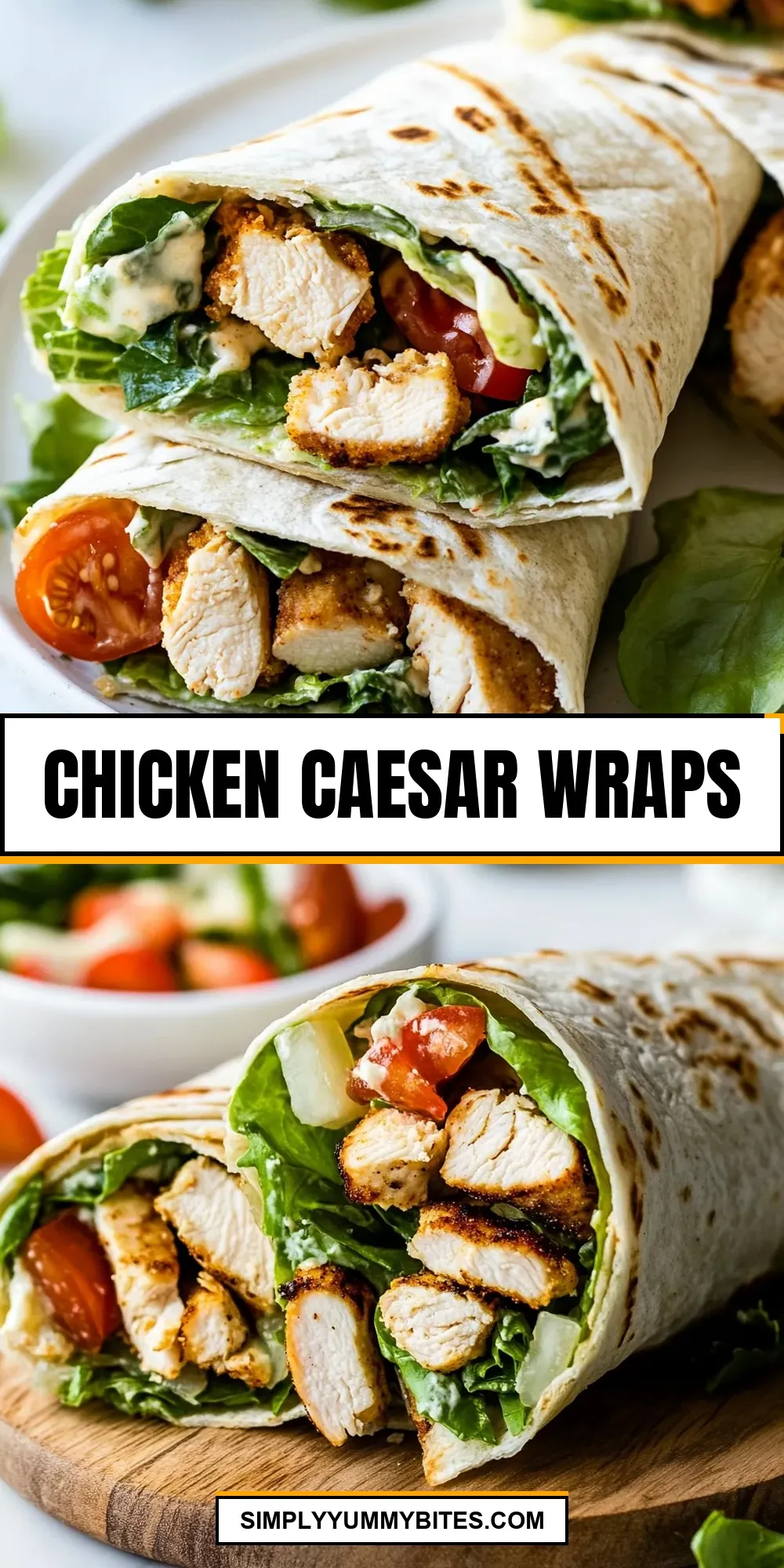 Amazing Chicken Caesar Wraps