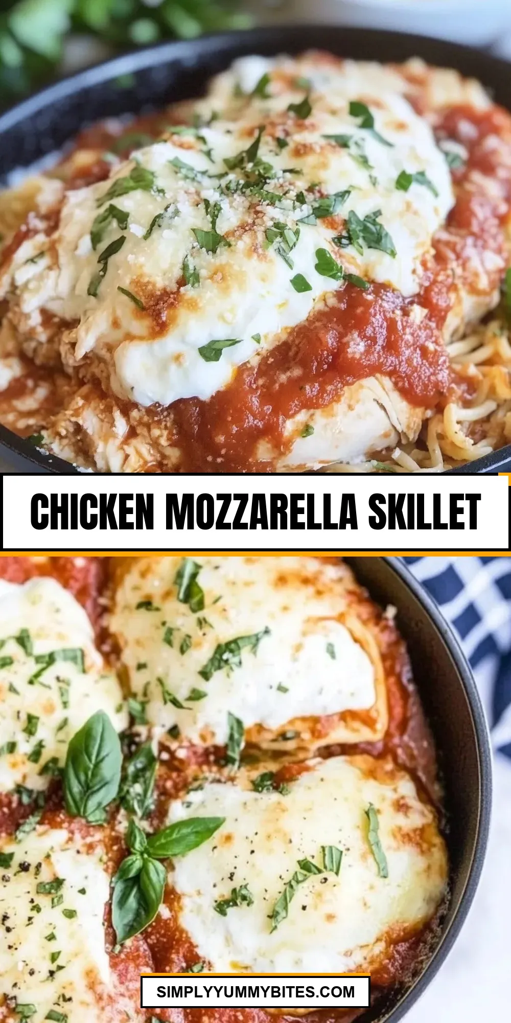 Easy Chicken Mozzarella Skillet Recipe