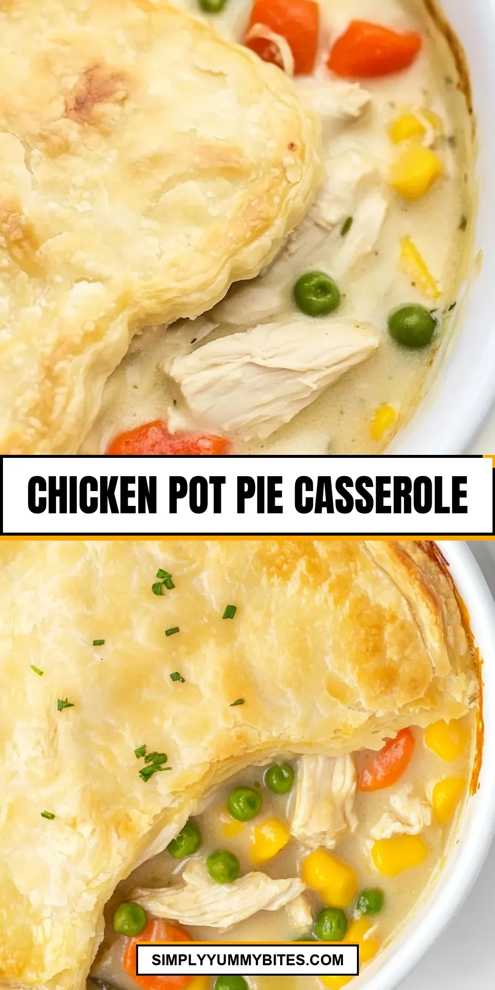 Easy Chicken Pot Pie Casserole Recipe