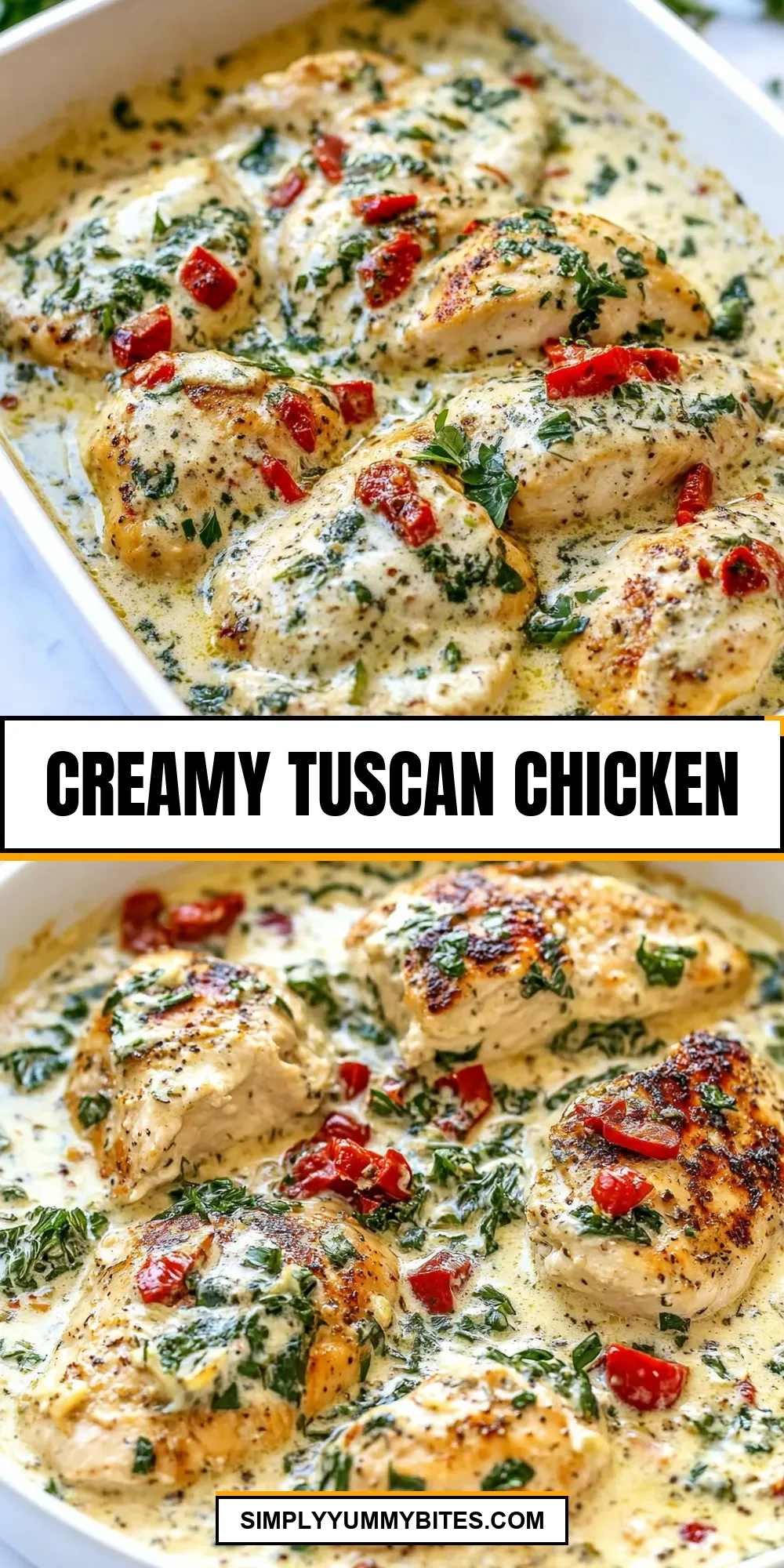 The Best Creamy Tuscan Chicken Ever
