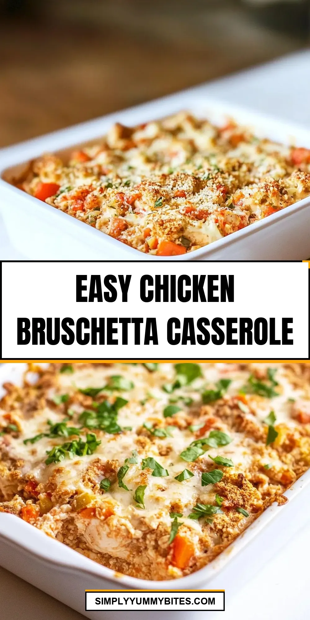 Easy Chicken Bruschetta Casserole Recipe