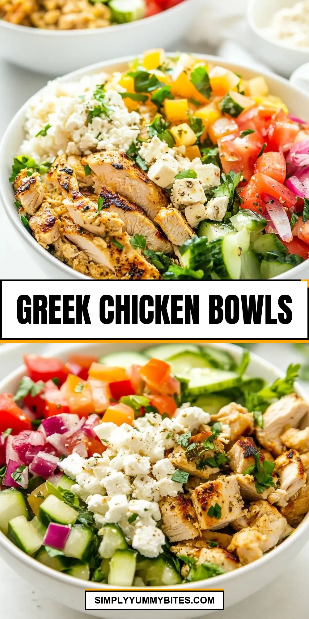 Greek Chicken Bowls (Perfect & Delicious)