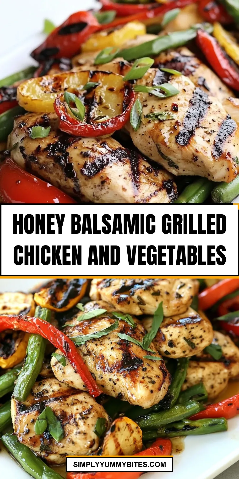 Easy Honey Balsamic Grilled Chicken And Vegetables Recipe