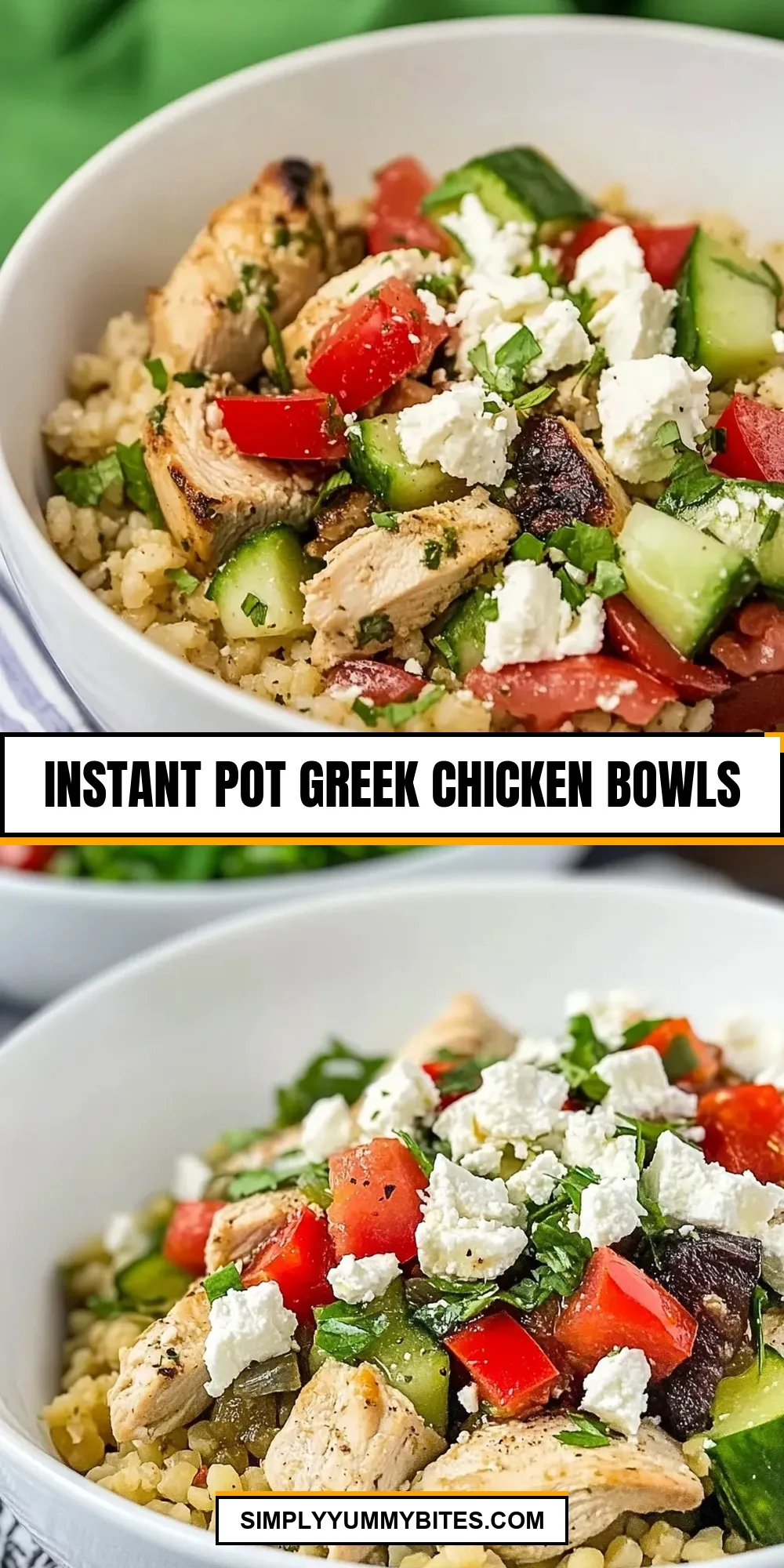 Instant Pot Greek Chicken Bowls Recipe