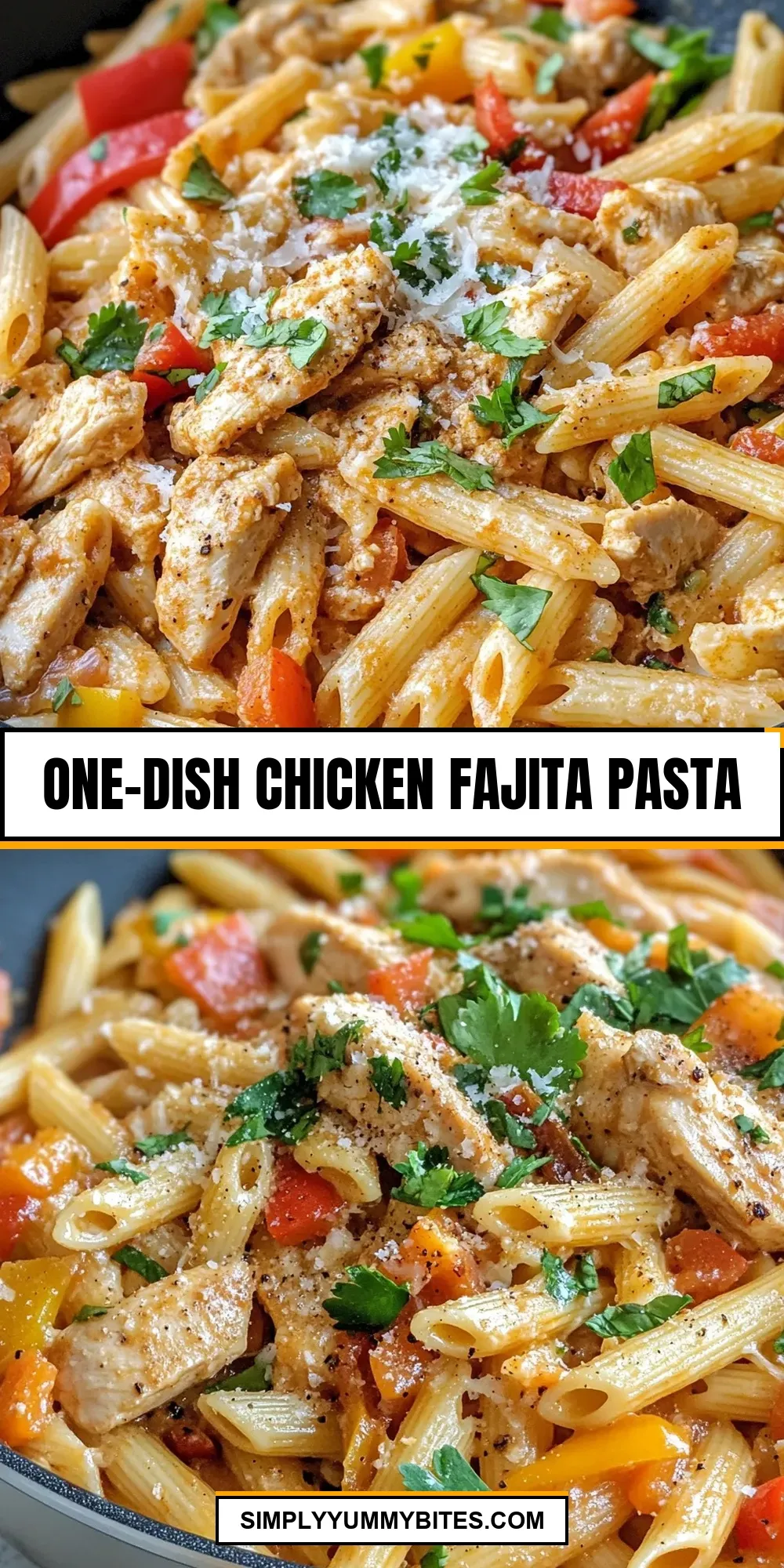 One-Dish Chicken Fajita Pasta Recipe