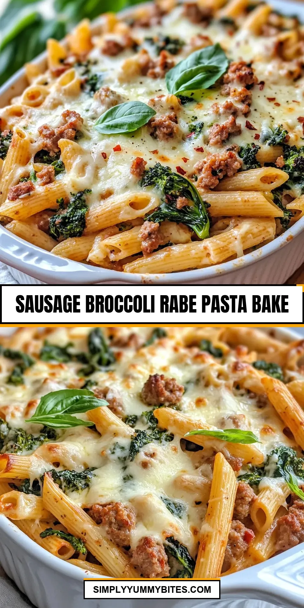 Sausage Broccoli Rabe Pasta Bake (Savory & Delicious)