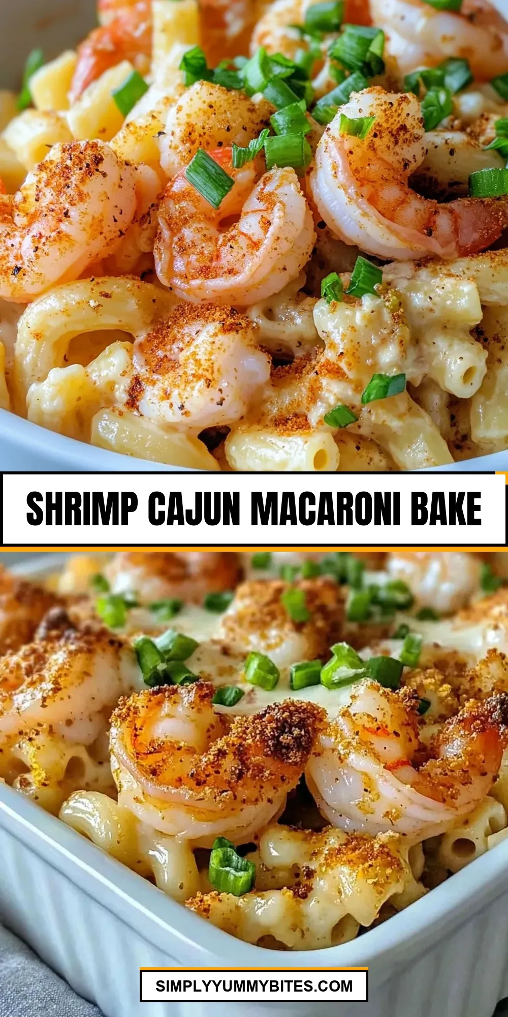 Shrimp Cajun Macaroni Bake Recipe