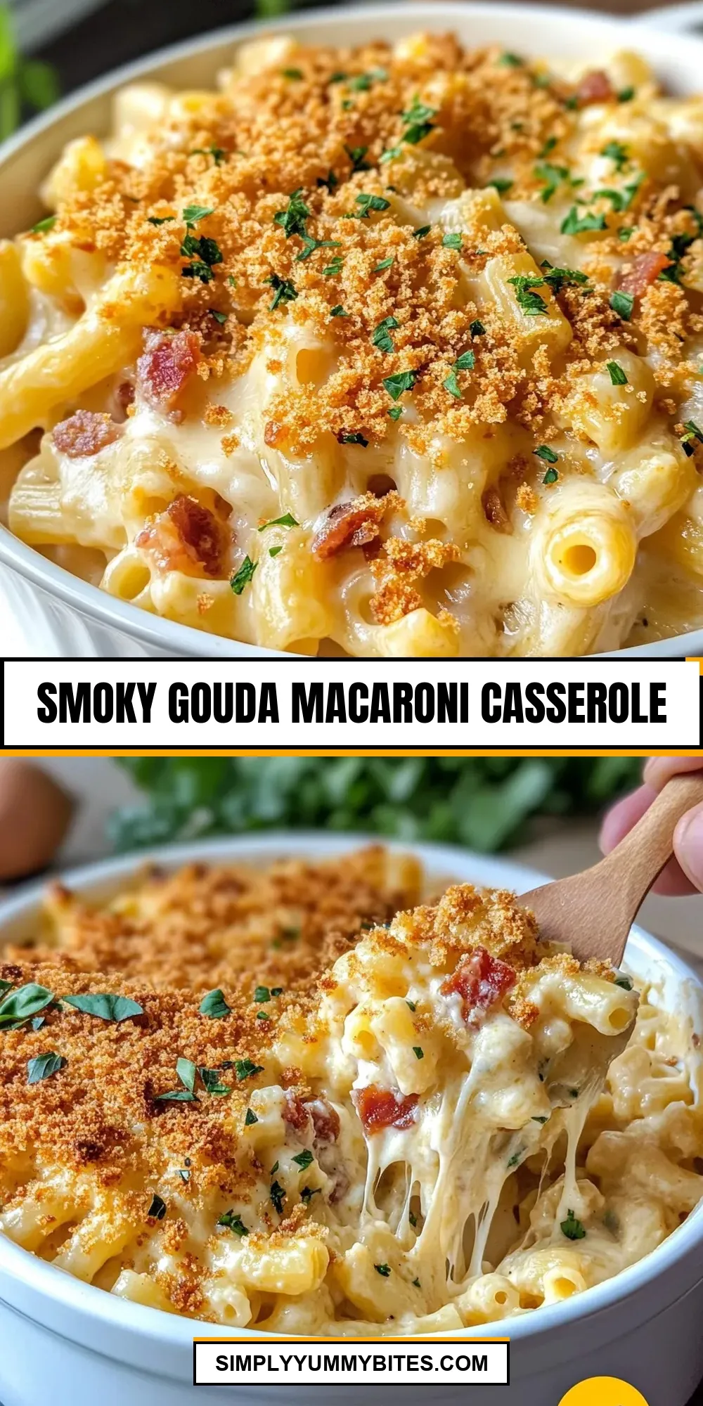 Easy Smoky Gouda Macaroni Casserole Recipe
