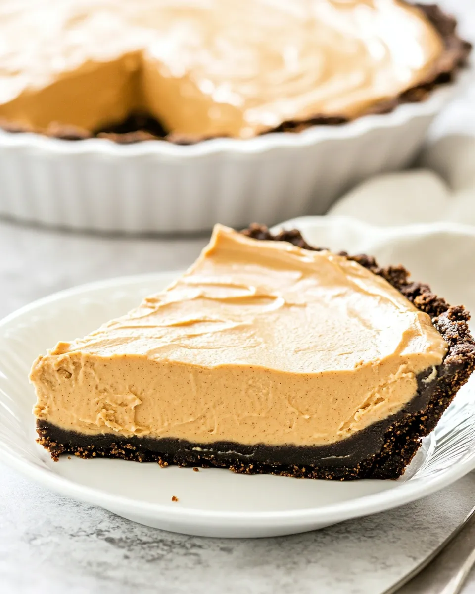 Delicious 10-Minute No-Bake Peanut Butter Pie: The Famous Afternoon Delight Recipe image