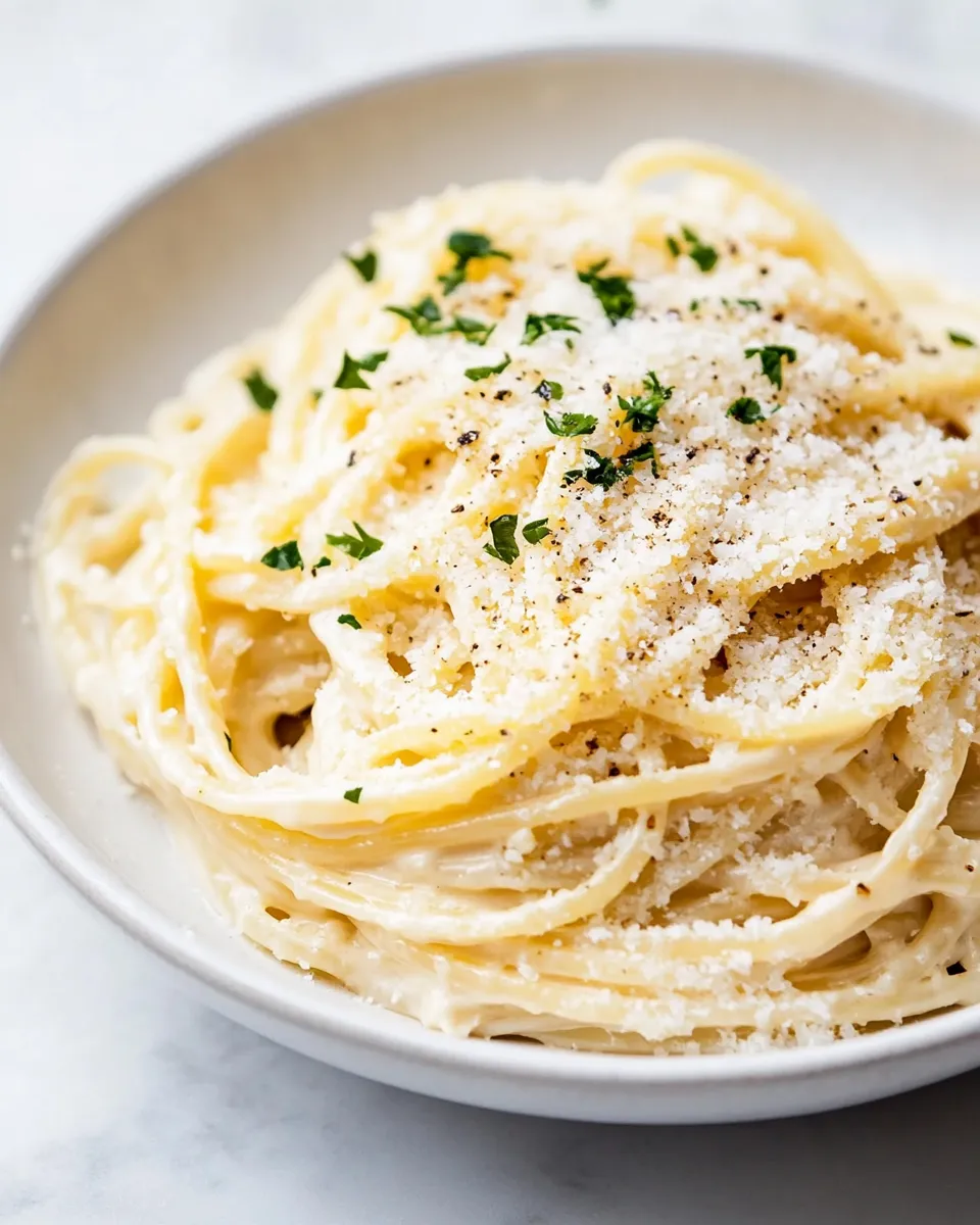 Easy 15 Minute Creamy Garlic Pasta photo